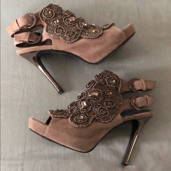 Sam Edelman Shoes - Sam Edelman Bejeweled Suede Mules